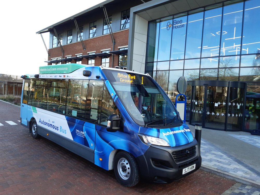 Milton Park autonomous minibus