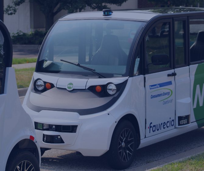 Autonomous shuttle on Polaris GEM e6