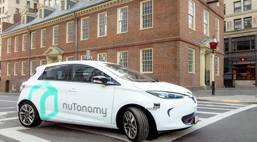 nuTonomy robotaxi (Renault Zoe / Mitsubishi i-MiEV)