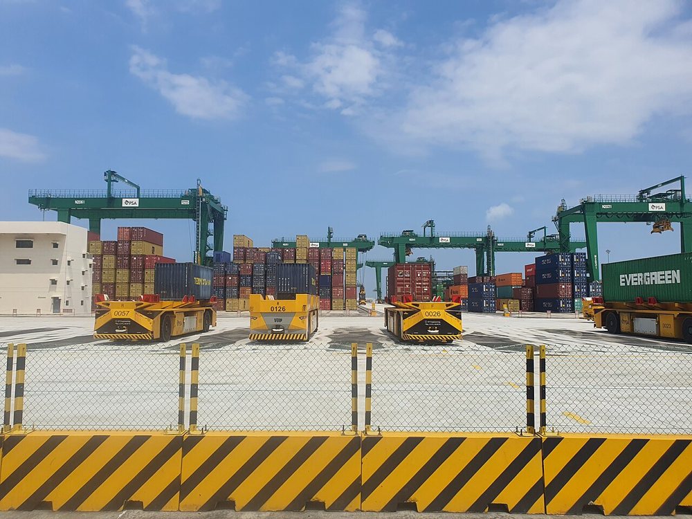 PSA Tuas Port AGV fleet